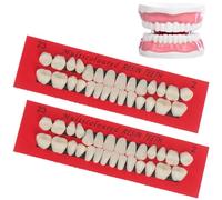2 Set Tooth Repair Kit 56 Resin PCS Fake Teeth Set for Temporary Use Easy Snap-On False Teeth Include Fangs, Tiger, and Incisors for Oral Dentistry