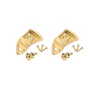 2 set Triangle 8 Strings Guitar Mandolin Tailpiece with Screws Strap Buttons Parts