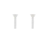 2 set Trumpet Mouthpiece 7C Size ABS Plastic Black/White Parts Accessories White