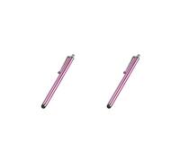 2 set Universal Capacitive Pens Scratch Resistance Professional Touch Screen Pen Rubber Tip Stylus Smooth Writing Tablet Rose Red