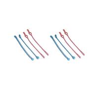 2 set Universal Pigtails Set 4 Kite Kitesurf Kiteboarding Line 1000KG Supplies Red Blue, 4 Pieces