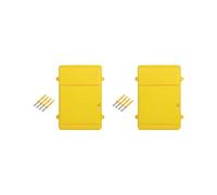 2 set Wall Mounted Mailbox Postbox 13.5x10x2.7inch for Customer Center Lightweight Yellow, 34.5x26x7cm
