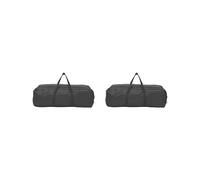 2 Set Waterproof Large Sports Gym Duffle Bag Outdoor Travel Luggage Handbag 100L Black