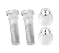 2 Set Wheel Stud Bolt Kit,M12x1.5 Wheel Bolts & Wheel Lug Nuts OEM#52950-14140,52950-M1000 for Front/Rear Wheel,Compatible with Hyundai Santa Fe Sonata,Kia Rio Sportage