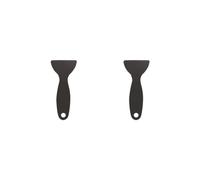 2 Set Window Scraper Portable Glass Cleaning Sticker Remover Manual Handheld Household Wall Wallpaper Scraping Removal Black