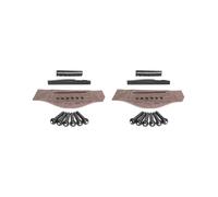 2 set Wooden Acoustic Guitar Bridge with 6 Pins Pegs Nut Saddle Repairing Parts