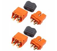 2 Set XT60IPW-Male with Female Connector, XT60I Plug DC 500V RC Battery Connectors for RC Battery Amass Connector Device Replace