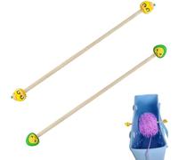 2 Set Yarn Spinner for Bogg Bag, Wooden Rotating Yarn Holder with Silicone Cap,Portable Knitting Accessories for Beach Tote Bag