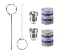 2 Sets 1.1mm Foam Cannon Orifice Filter Kits, Stainless Steel Premium 0.04in Cannon Orifice Nozzles and Maker Meshes Kit Practical Accessories for Snow Foam Lance (5 Layer)