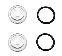 2 Sets 18 mm Sight Glass Seal, Sight Glass Seal for Motorcycle, Motorcycle Seals and Washers for Brake Pump Brake Master Cylinder Reservoir Motorcycle (2 Sets)