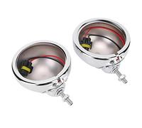 2 Sets 4.5 Inches Motorcycle Fog Light Housing, Aluminum Alloy Fog Lamp Shell with Mounting Screws, Rust Resistant Replacement for and Most Motorcycles
