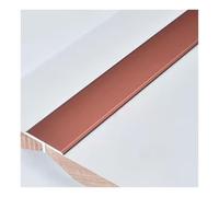 2 Sets 90-130 CM Long Metal Floor Transition Strip, 3.3 CM Wide T Molding Door Thresholds Edge Trim for Doorways Uneven Floors Tile Wood(Red,2Set Length 90 cm)
