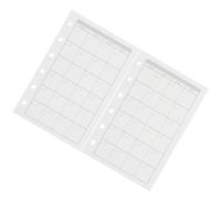 2 Sets A7 Notebook Refill Paper Insert for Loose Leaf Binder, White | Pre Punched Holes, Graph Backing, Fits Small Planners and Organizers, for Daily Journaling at Home