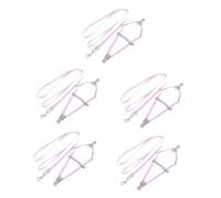 2 Sets Adjustable Cat Harness Cat Walking Leash Pet Leash Small Dog Harness Invisible Cat Leash Dog Walking Leash Cat Ha (A 2x5pcs 150x1cmx5pcs)