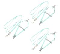 2 Sets Adjustable Cat Harness Cat Walking Leash Pet Leash Small Dog Harness Invisible Cat Leash Dog Walking Leash Cat Ha (A 1x3pcs 150x1cmx3pcs)