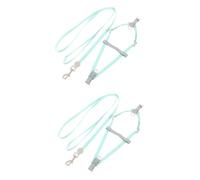 2 Sets Adjustable Cat Harness Cat Walking Leash Pet Leash Small Dog Harness Invisible Cat Leash Dog Walking Leash Cat Ha (A 1x2pcs 150x1cmx2pcs)