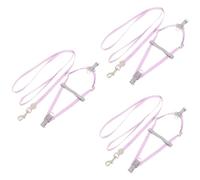 2 Sets Adjustable Cat Harness Cat Walking Leash Pet Leash Small Dog Harness Invisible Cat Leash Dog Walking Leash Cat Ha (A 2x3pcs 150x1cmx3pcs)