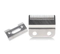 2 Sets Adjustable Clipper Blades, 2-Hole Hair Cutting Knife Replacement for Wahl Hair Clipper Magic Clip 8148 1006, Super Taper #8400 (Silver)