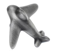 2 Sets Airplane Pull Handle for Cabinet Drawer, Zinc Alloy 5.9x5.7x3cm | Single-hole Mounting, Vintage-Inspired Grey Finish, for Dresser or Console Cabinet Interior Decoration