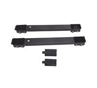 2 Sets Appliance Rollers Heavy Duty, Furniture Washing Machine Dolly, Mobile Roller Bracket Raised Base Moving Wheels for Washing Machine (Black)