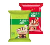 2 Sets Authentic Chinese Hot Pot Soup Base Seasoning, Sichuan Broth Sauce Spicy, from Szechuan China(Clear broth+Tomato)