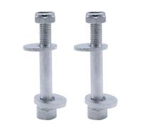 2 Sets Auto Camber Bolt Kit for Rear Lower Arm Steel | Compatible with C Max, S Max, and Compact Suvs, Silver Finish, Precise Adjustment, Sturdy Parts
