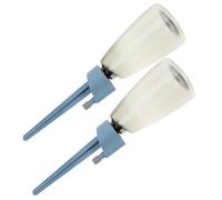 2 Sets Automatic Plant Watering Drip Device, Plastic Blue Waterer | Supports Holiday Care for Potted Seedlings and Vegetables, Suitable for Offices and Windowsill Plants, Helping Maintain