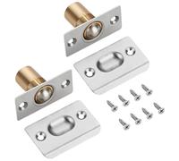 2 Sets Ball Door Catches for Internal Doors,Roller Ball Door Catches,Adjustable Ball Latches Spring Ball Bearing Door Catch for Cupboard Closet Top,Pantry Door Latch Invisible Cupboard Closure