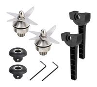 2 Sets Blender Blade Replacement Parts, Includes Blender Blade Replacements Drive Socket Kit Hexagon Wrenches Accessories Attachment Fit for 64oz 48oz 32oz Containers