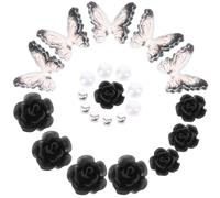 2 Sets Butterfly Nail Charms Resin 3d Raised Effect | Bright Dazzling Finish, Easy Application for Natural and Acrylic Nails, Crafted for Decorating Projects