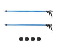 2 Sets Cabinet Installing Jack Support Pole, Telescopic Third Hand Support System, 115-290cm Adjustable Pole with Universal Base, 40kg Load Capacity for Hanging Cabinets and Ceil