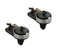 2 Sets Car Record Player Fragrance Diffusers Retro Vent Clips | PE and Aluminum Alloy Build, Simple Installation, Safe Aroma Flow, Rituals Car Diffuser for Interior Comfort