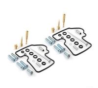 2 Sets Carb Rebuild Kit for Kawasaki KFX700 V-Force 2004-2009 Motorcycle Carburetor Overhaul and Restoration Parts