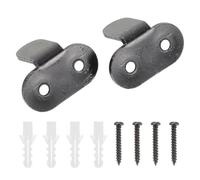 2 Sets Carbon Steel Barn Door Floor Guide, Two Point Screw Slots | Grooved or Non-grooved Tracks, Stable Travel, Universal Thickness Fit, Interior Sliding and Rolling Doors