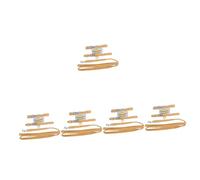 2 Sets Cat Dog Leash Puppy Harness Dog Ropes Puppy Accessories Heavy Duty Harness for Large Dogs Pet Dog Vest Wear-resis (Yellow 2x5pcs Mx5pcs)