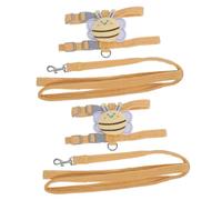 2 Sets Cat Dog Leash Puppy Harness Dog Ropes Puppy Accessories Heavy Duty Harness for Large Dogs Pet Dog Vest Wear-resis (Yellowx2pcs Sx2pcs)