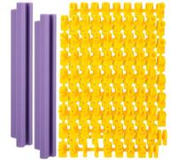 2 Sets Clay Letter Stamps, 72 Pcs Alphabet & Number Stamp Kit for Polymer Clay, Fondant, Cookie & Cake Decorating, Fondant Cookie Cake Impress Embosser (DIY Baking Tool)