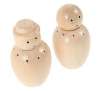 2 Sets Cute Wooden Doll Car Vent Aroma Diffuser Clip for Travel