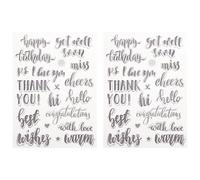 2 Sets DIY Stamps for Scrapbooking Album Christmas Silicone Set