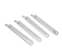 2 Sets Drying Rack Reinforcing Strip Stainless Steel Folding Clothes