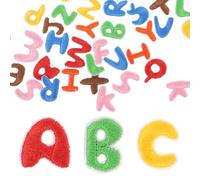 2 Sets Embroidered Iron on Letters A-z Patches for Clothes | Polyester with Hot Melt Glue, Creative DIY Design, Learning Tool, Craft Projects, Pants Repair