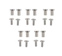 2 Sets Eyeglasses Screws Replacement Kit for Glasses and Reading | Metal Silver Parts, Simple Installation, Secure Fastening, Wide Use for Old or Broken Screw Repairs