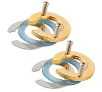 2 Sets Faucet Fixing Nuts Kit Single Hole Faucet Fixing Parts Kitchen Faucet Fixing Nut Kit for Hot and Cold Water Faucets in Kitchen and Bathroom Basins