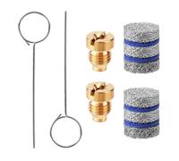 2 Sets Foam Cannon Orifice Kits, Stainless Steel Premium 0.04in Cannon Orifice Nozzles and Maker Meshes Kit Practical Replacement Part Accessories for Car Wash Snow Foam Lance (5 Layer)