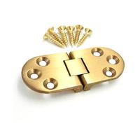 2 Sets Folding Flip Top Hinge, Table Brass Accessories,180 Degree Sewing Machine Hardware for Cabinet Closet Door Furniture(7030mm)(2.5mm/0.10in)