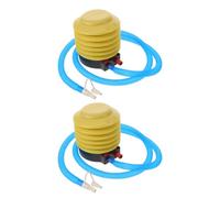 2 Sets Foot Pump Air Pump for Exercise Ball Set with 4 Plugs