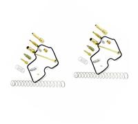 2 Sets For Kawasaki Prairie 700 KVF700 2004 2005 2006 Carburetor Repair Kit Chamber Seal Gasket Carb Float Valve Needle Spring