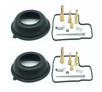 2 Sets For Steed 400 VLX NV400 Carburetor Repair Kit Vacuum Diaphragm Carb Float Needle Valve Jets Screw Gasket Rebuild