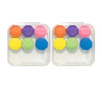 2 Sets Gonggi Korean Game, 12PCS Gonggi Stones Korean Traditional Jack Game with Case, Gong Gi Jack Stone Pebbles, Gonggi Korean Game Dice, Korean Traditional Play Game