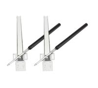 2 Sets Greenhouse Roof Vent Opener Solar Powered Galvanized Sheet | Automatic Temperature Response, Drives Multiple Roof Vents, Controller Signal Connection, 34.00x5.00x1.20cm
